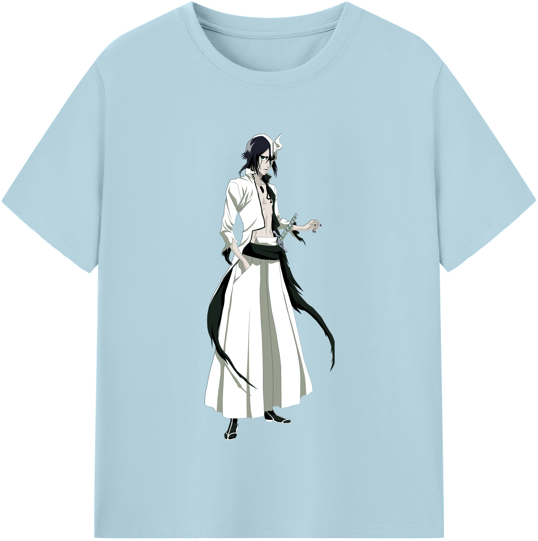 （画像用） ブリーチ ウルキオラ·シファー BLEACH Ulquiorra cifer 綿100％半袖Tシャツ（フロントプリント）